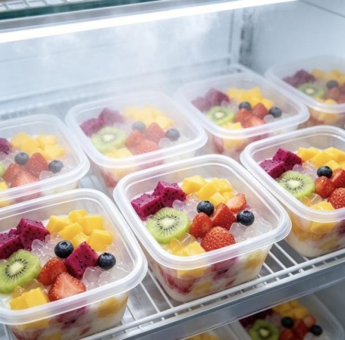 PP high-clarity square container